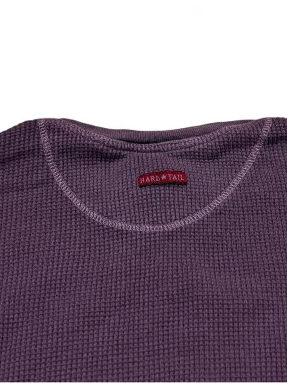 NEW vintage Y2K deadstock Hard Tail Waffle Knit Thermal Long Sleeve